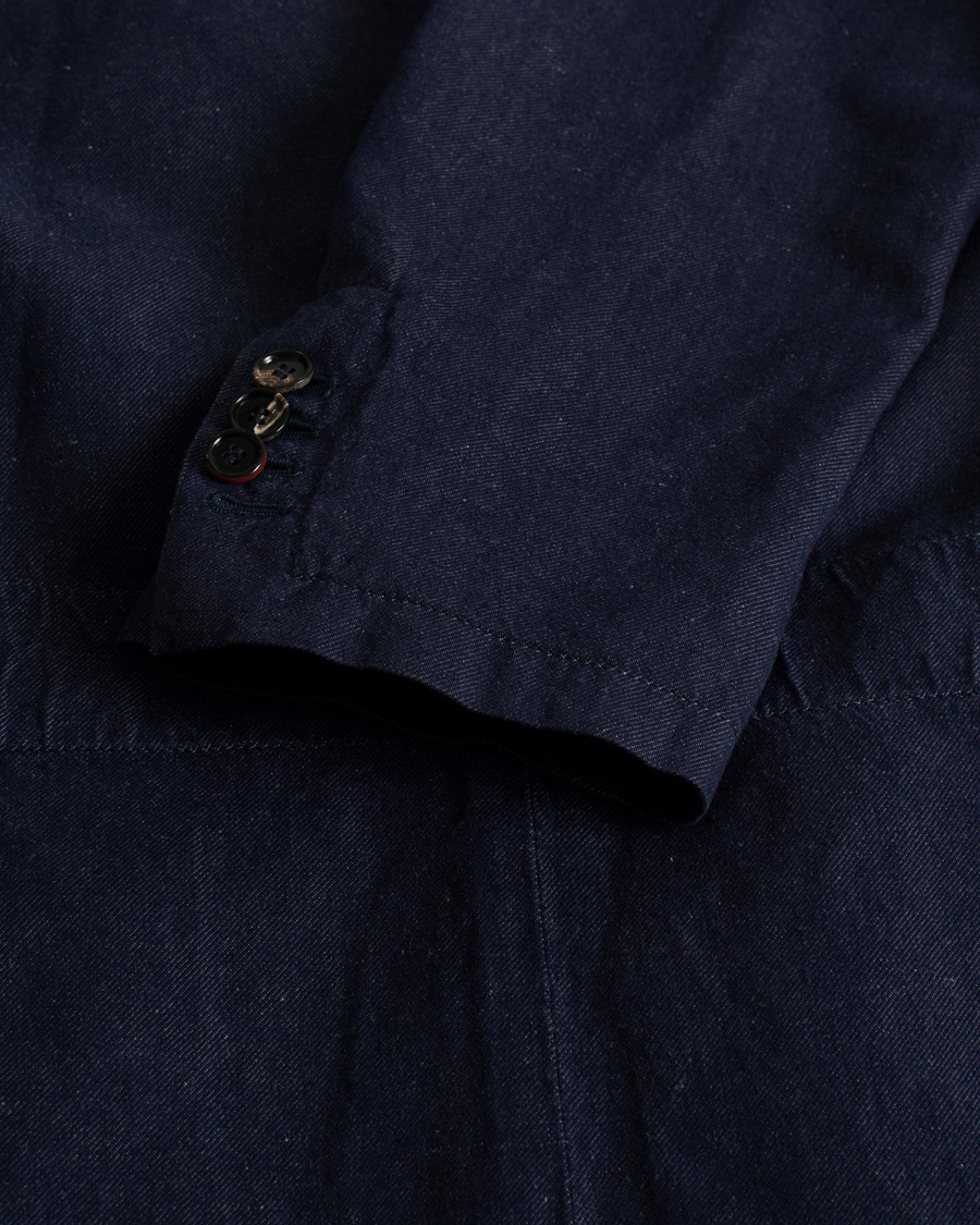 Herren | Pre-owned Sakkos | Pre-owned | Montedoro Unconstructed Denim Blazer Blue 52