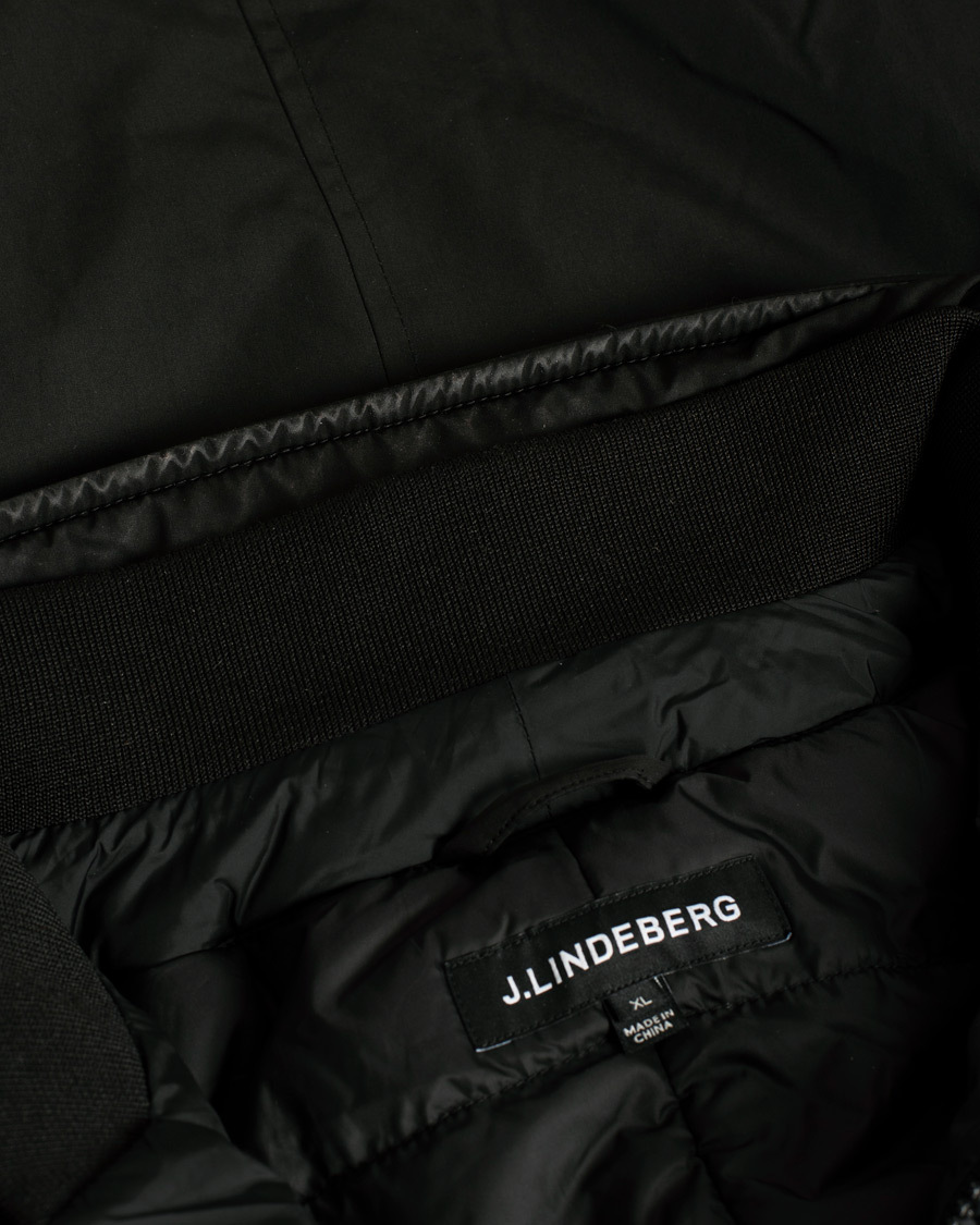 Herren | J.Lindeberg Hollis Tech Padded Coat Black | Pre-owned | J.Lindeberg Hollis Tech Padded Coat Black