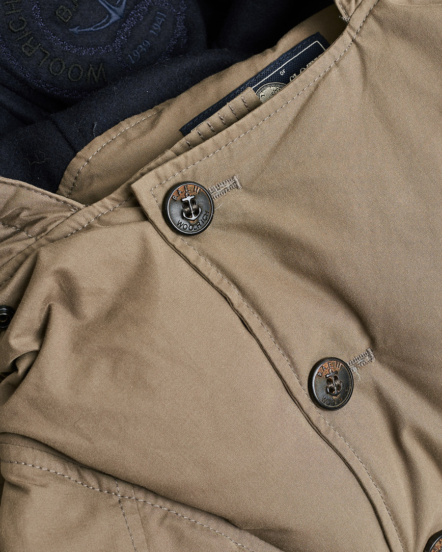 Herren | Pre-owned Jacken | Pre-owned | Woolrich Byrd Cloth Anorak Taupe M