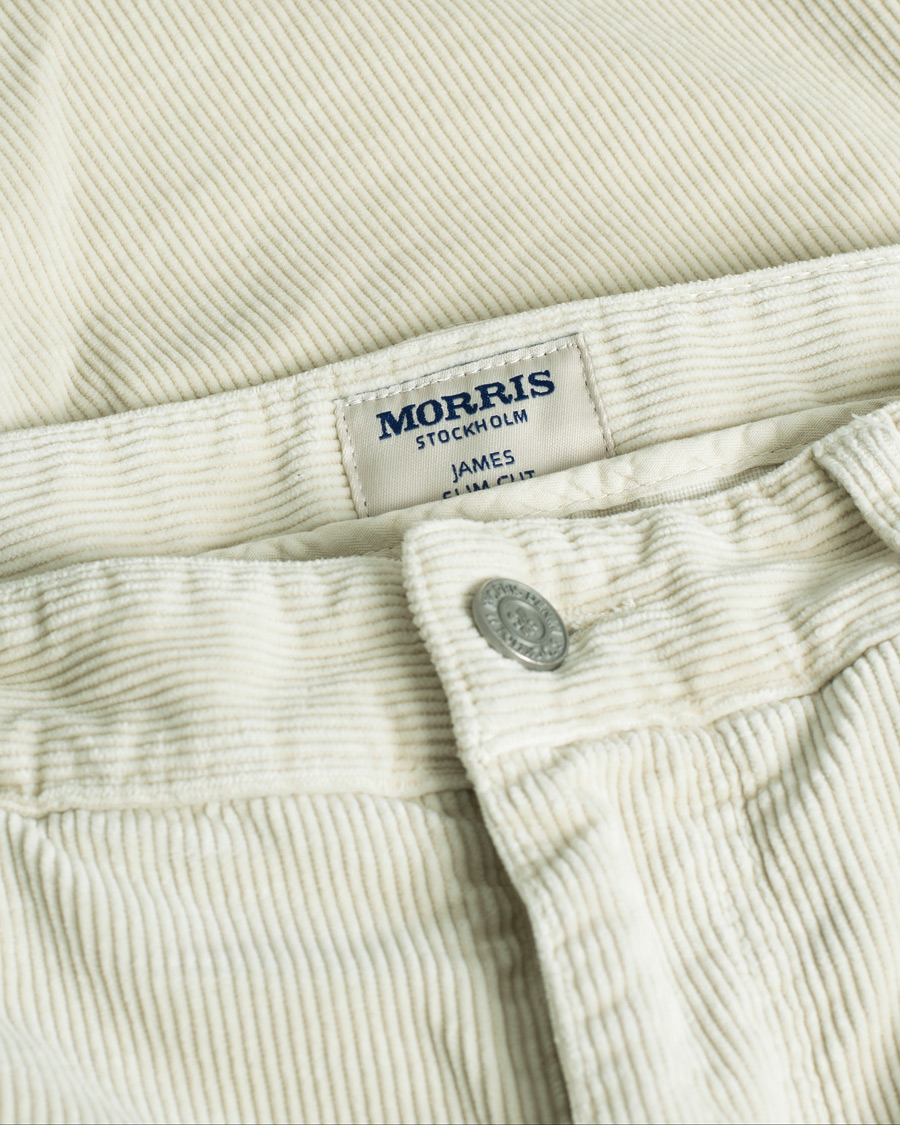 Herren | Morris James Corduroy 5-Pocket Pant Off White | Pre-owned | Morris James Corduroy 5-Pocket Pant Off White