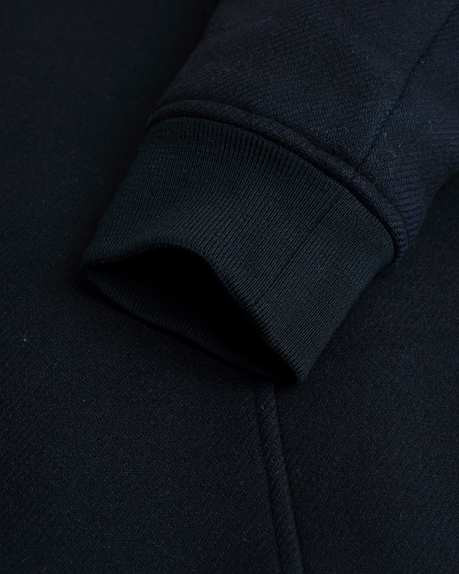 Herren | Jacken | Pre-owned | A.P.C. Ben Shearling Bomber Jacket Dark Navy