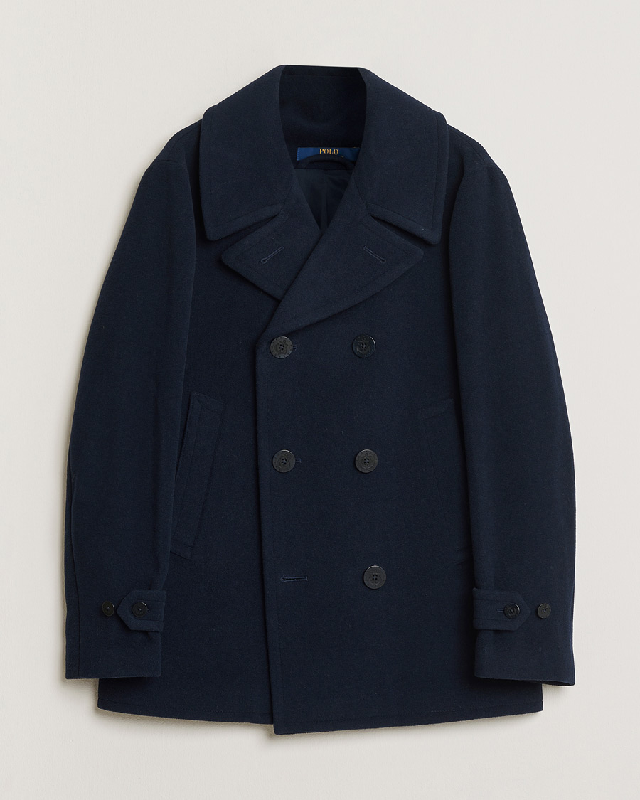 Herren | Pre-owned Jacken | Pre-owned | Polo Ralph Lauren Wool Peacoat Navy M