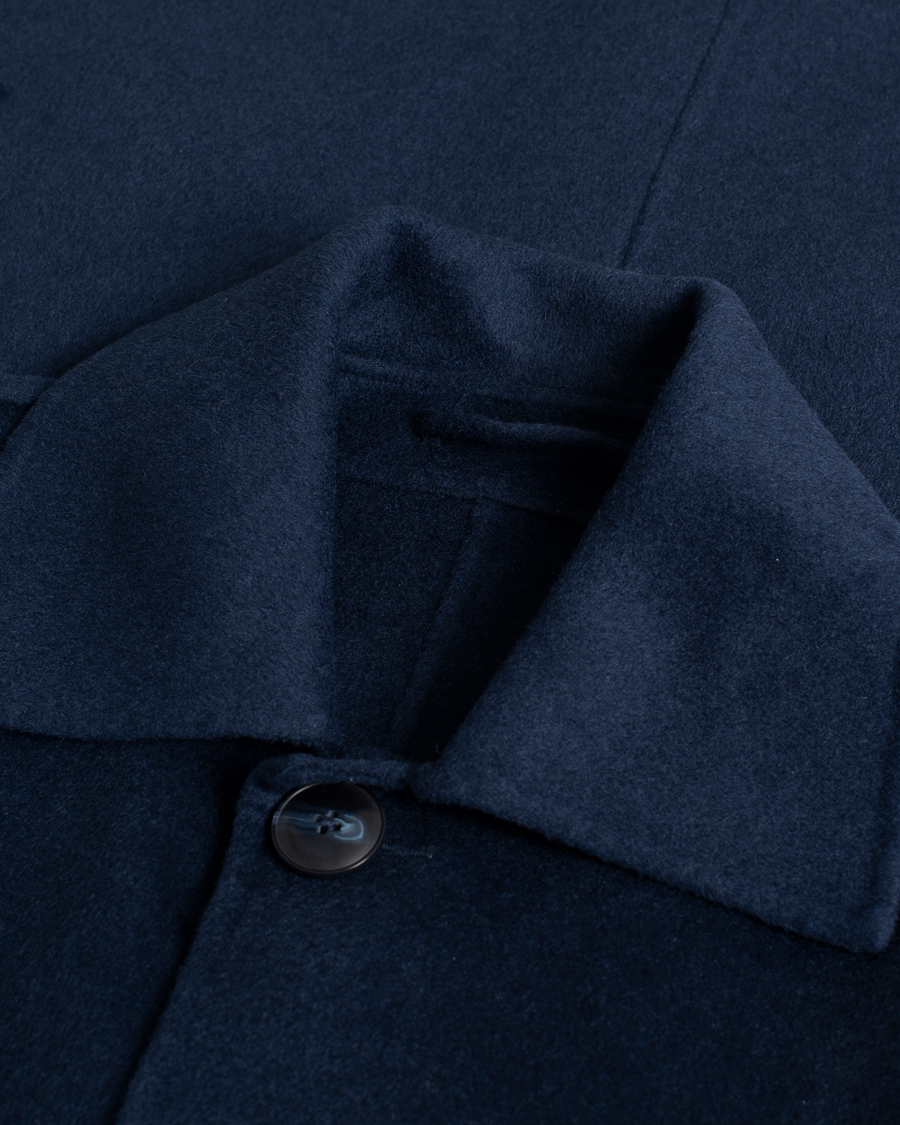 Herren | Jacken | Pre-owned | NN07 Franco Wool Coat Navy Blue