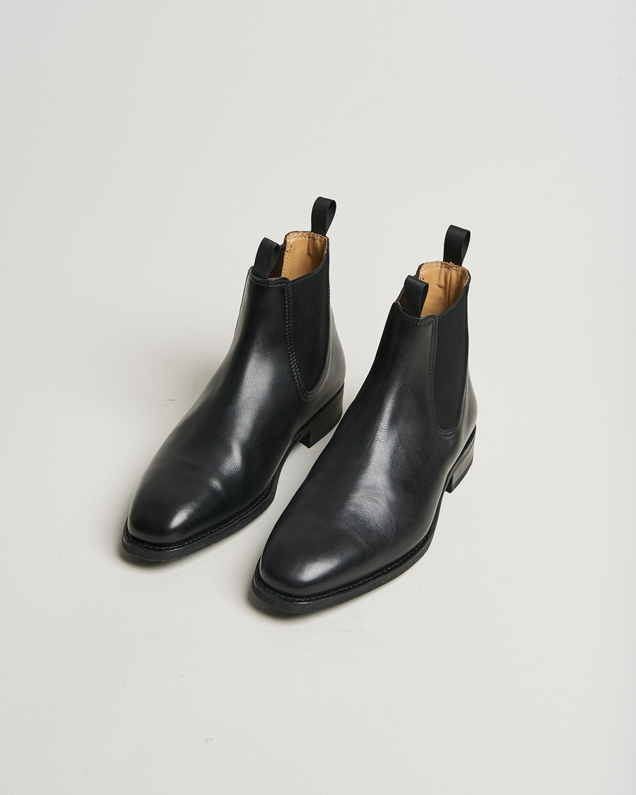 Herren | Myrqvist Granhult Chelsea Boot Black Calf | Pre-owned | Myrqvist Granhult Chelsea Boot Black Calf