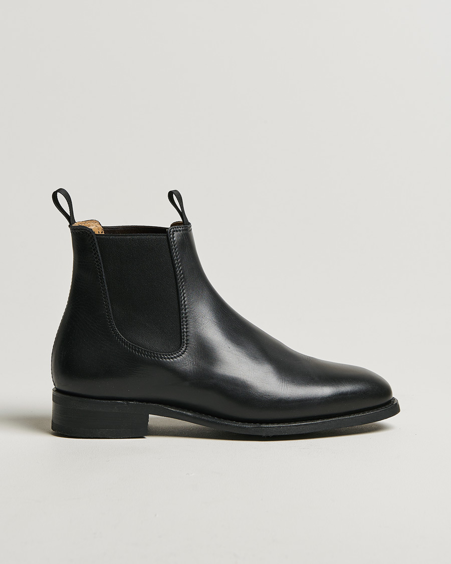 Herren | Myrqvist Granhult Chelsea Boot Black Calf | Pre-owned | Myrqvist Granhult Chelsea Boot Black Calf