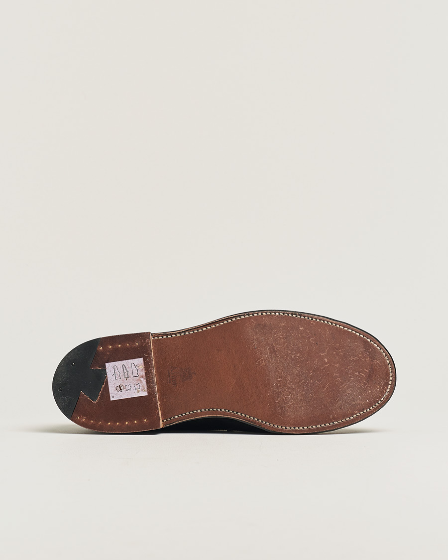 Herren | Alden 5737F Penny Loafer Black Suede US7,5 - EU41 | Pre-owned | Alden 5737F Penny Loafer Black Suede US7,5 - EU41