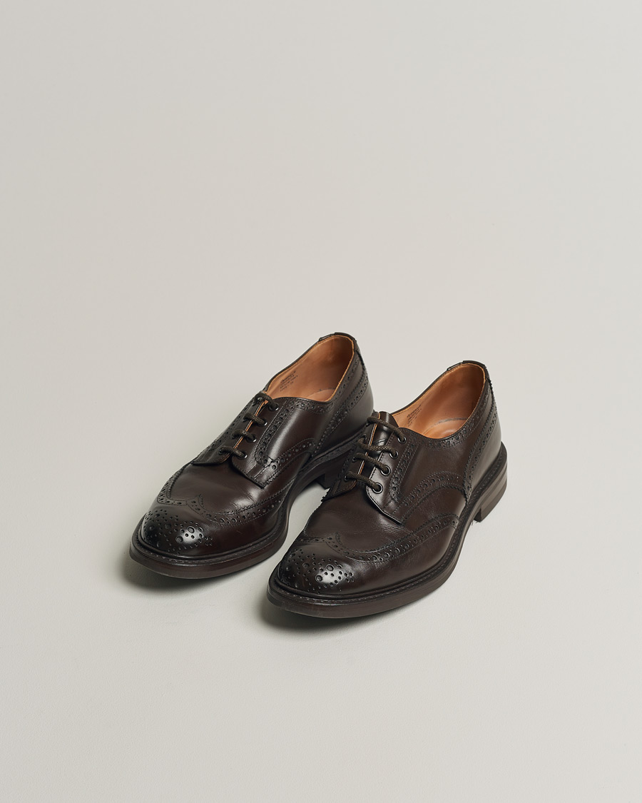 Herren | Tricker's Bourton Country Brogues Espresso Calf | Pre-owned | Tricker's Bourton Country Brogues Espresso Calf
