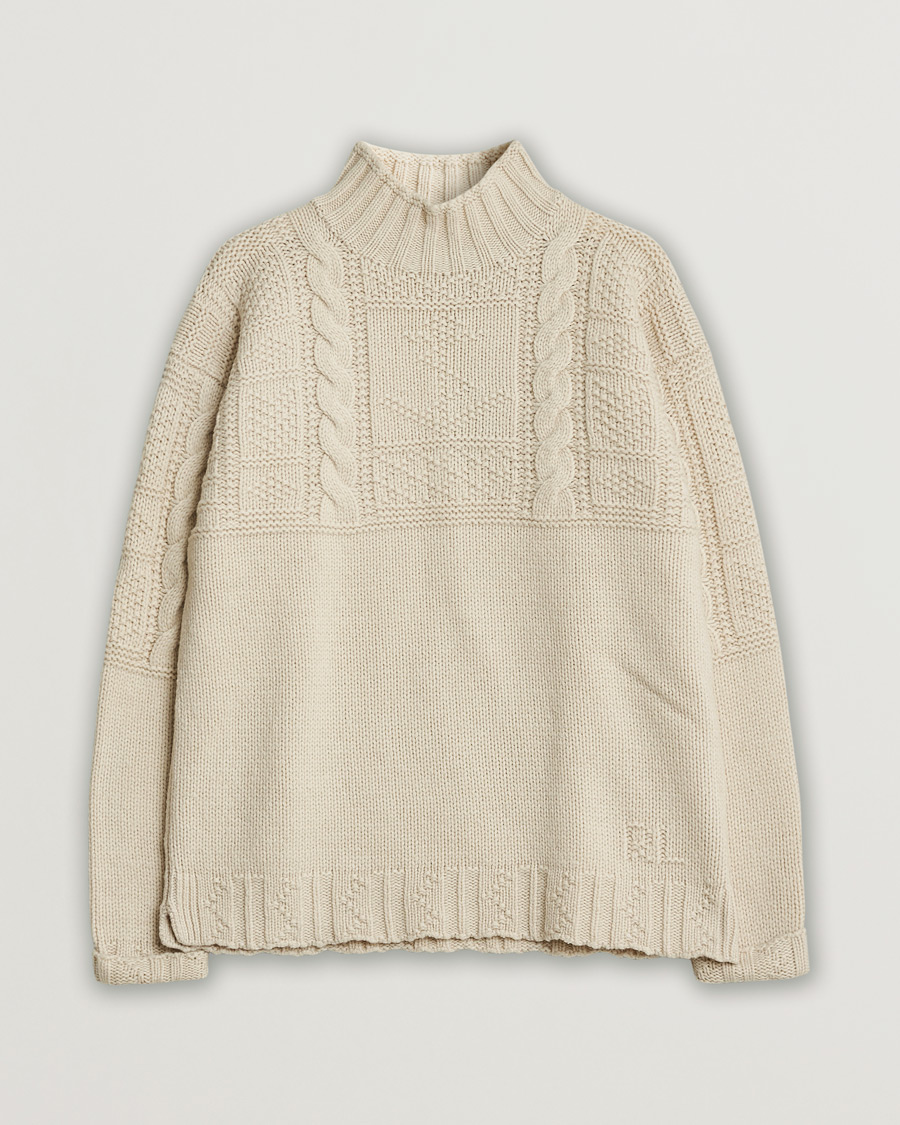 Herren | Pre-owned Pullover | Pre-owned | Polo Ralph Lauren Wool Knitted Aran Rollneck Cream