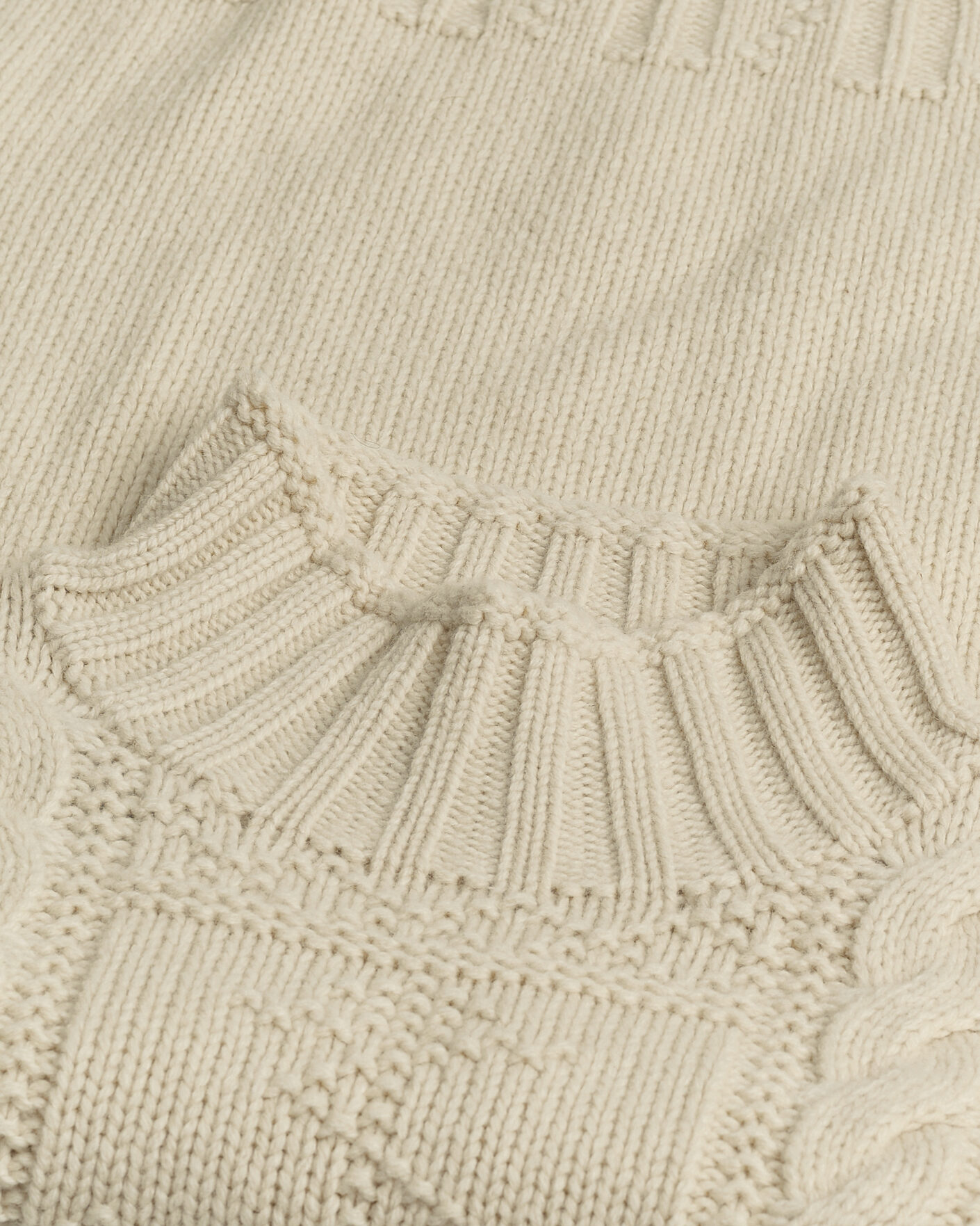 Herren | Pre-owned Pullover | Pre-owned | Polo Ralph Lauren Wool Knitted Aran Rollneck Cream M