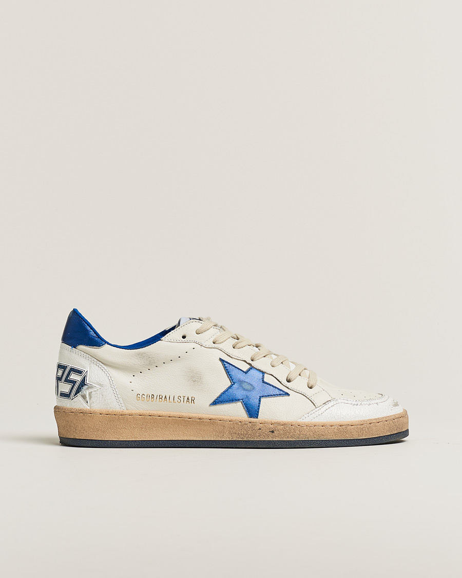 Herren | Golden Goose Ball Star Sneakers White/Blue | Pre-owned | Golden Goose Ball Star Sneakers White/Blue