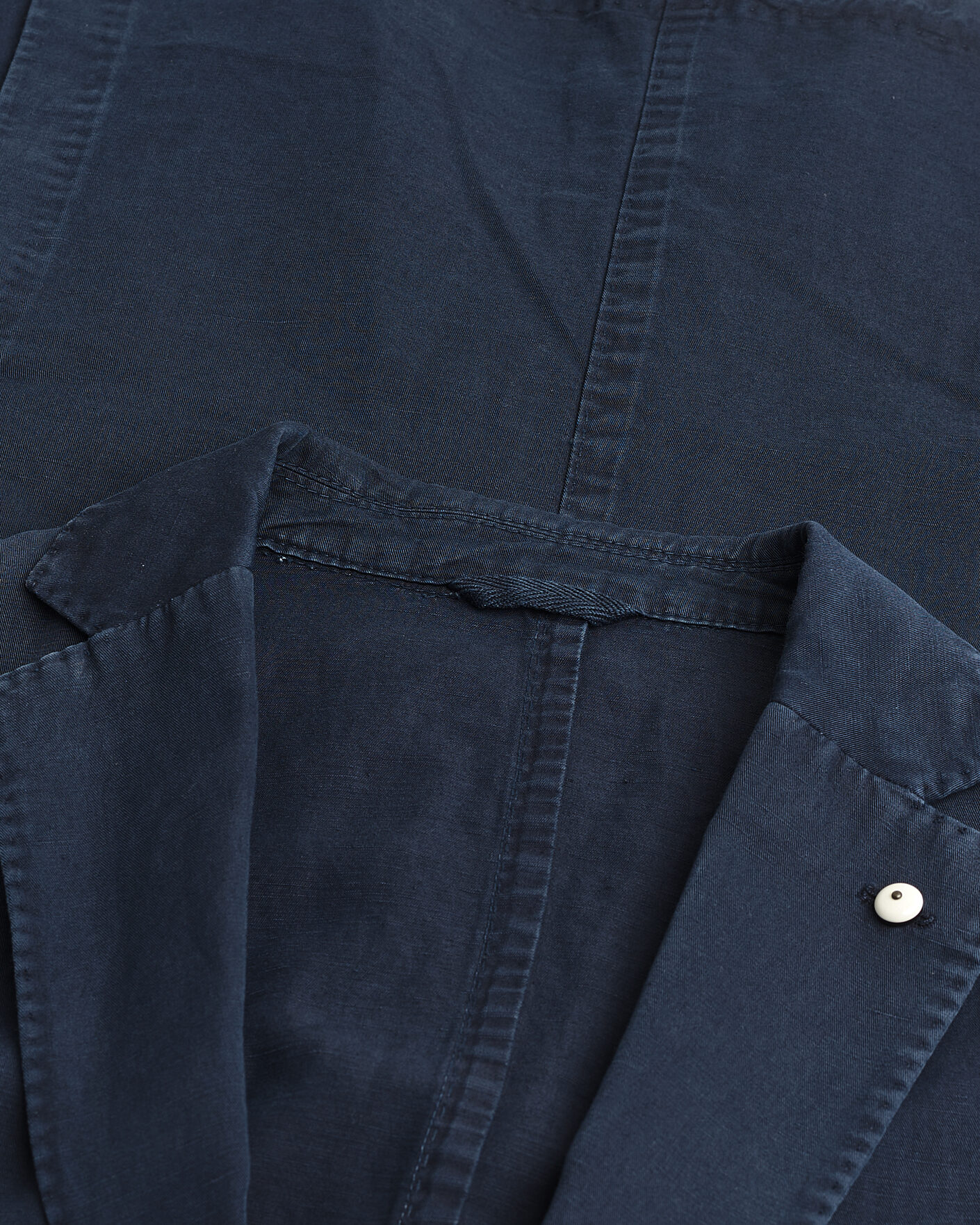 Herren | Pre-owned Sakkos | Pre-owned | L.B.M. 1911 Jack Regular Fit Cotton & Linen Blazer Navy 52