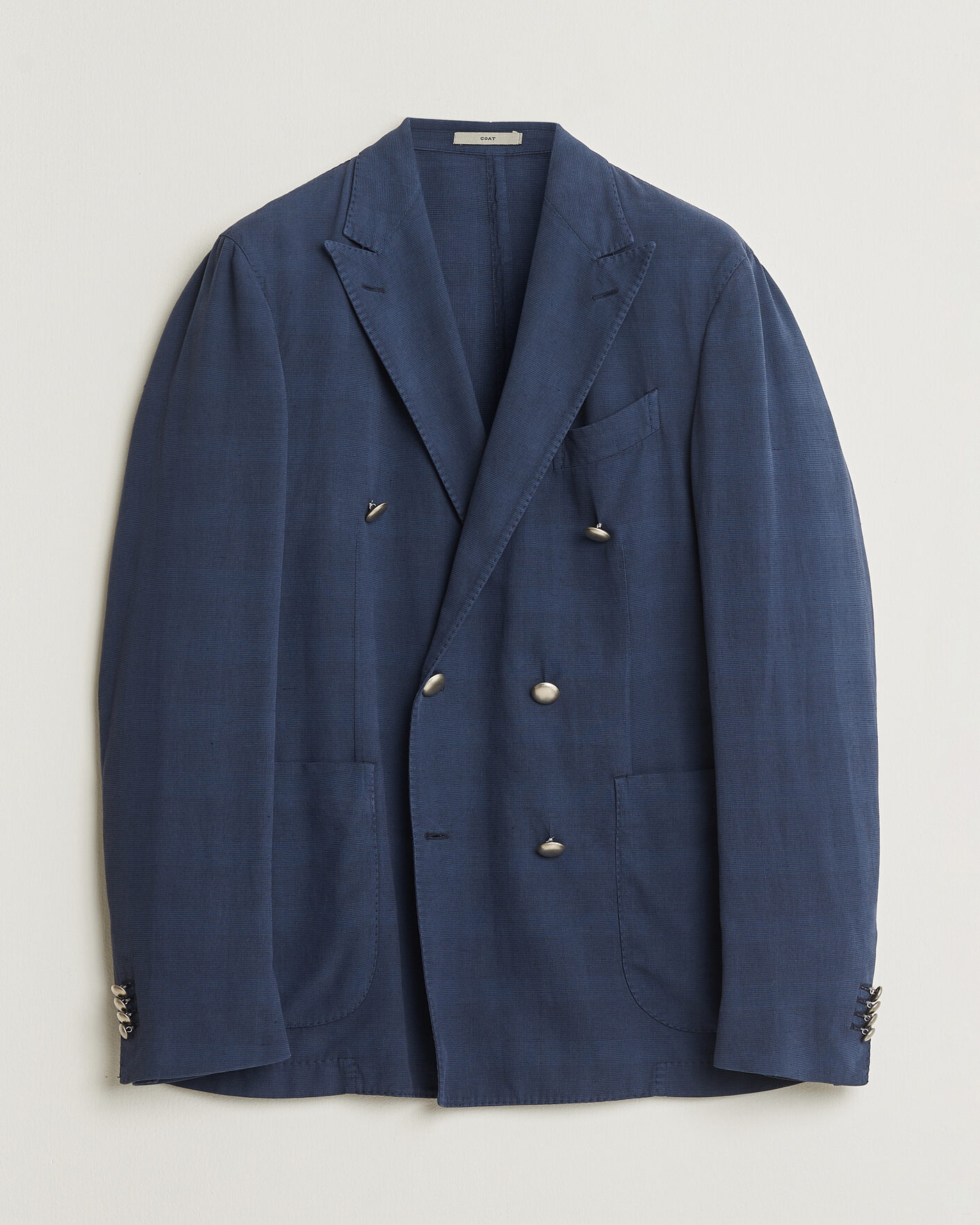 Herren | Pre-owned Sakkos | Pre-owned | Boglioli Coat Double Breasted Silk Blend Blazer Navy 50