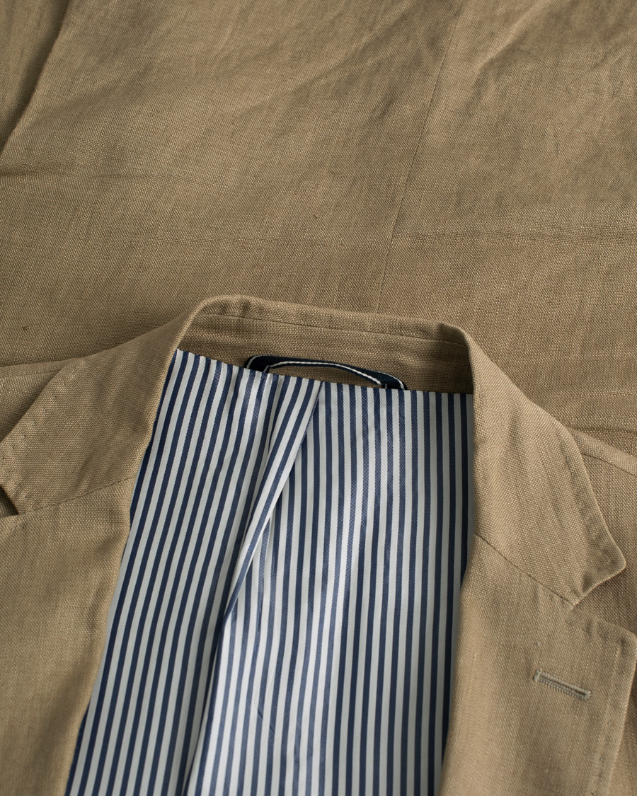 Herren | Sakkos | Pre-owned | GANT Tailored fit Linen Blazer Beige 52