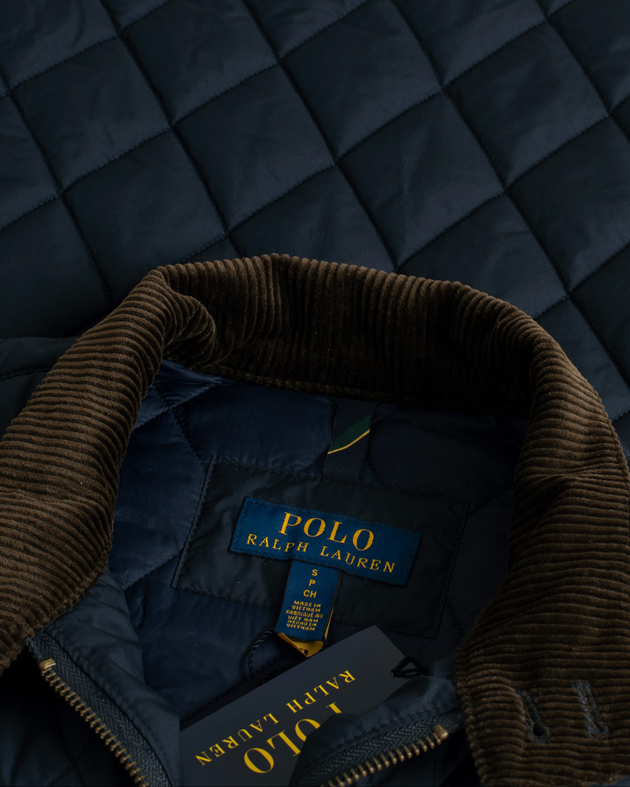 Herren | Polo Ralph Lauren Quilted Jacket Navy S | Pre-owned | Polo Ralph Lauren Quilted Jacket Navy S