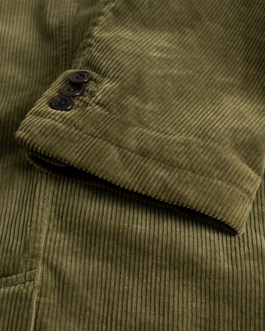 Herren | Sakkos | Pre-owned | Polo Ralph Lauren Corduroy Stretch Blazer Country Olive