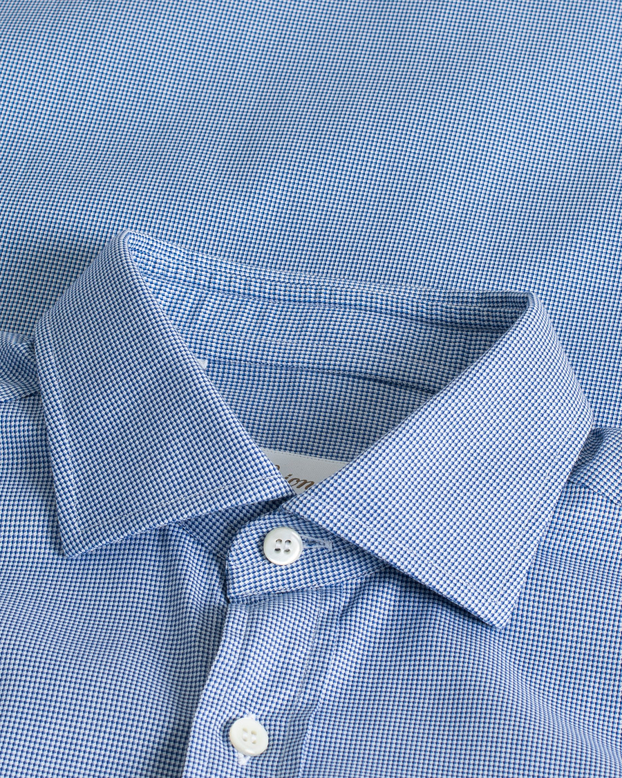 Herren | Hemden | Pre-owned | Brioni Slim Fit Micro Structure Dress Shirt Light Blue