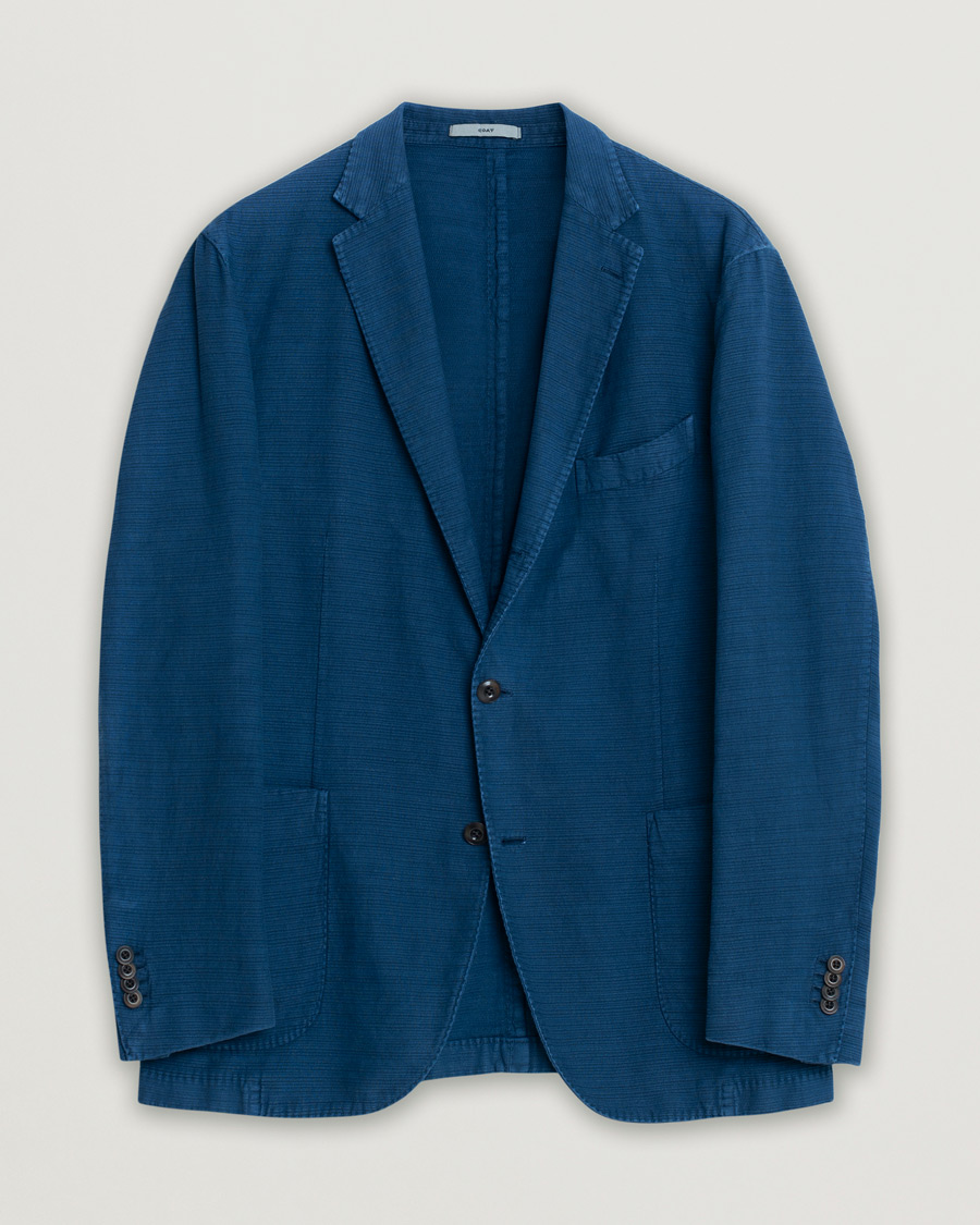 Herren | Sakkos | Pre-owned | Boglioli K Cotton/Linen Blazer Navy 54