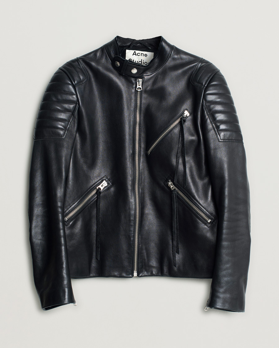 Herren | Jacken | Pre-owned | Acne Studios Biker Leather Jacket Black 46