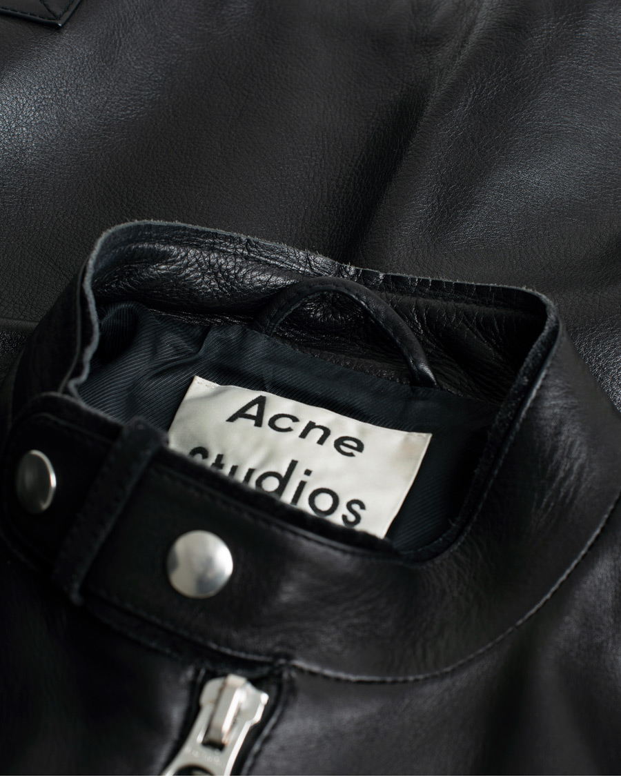 Herren | Jacken | Pre-owned | Acne Studios Biker Leather Jacket Black 46