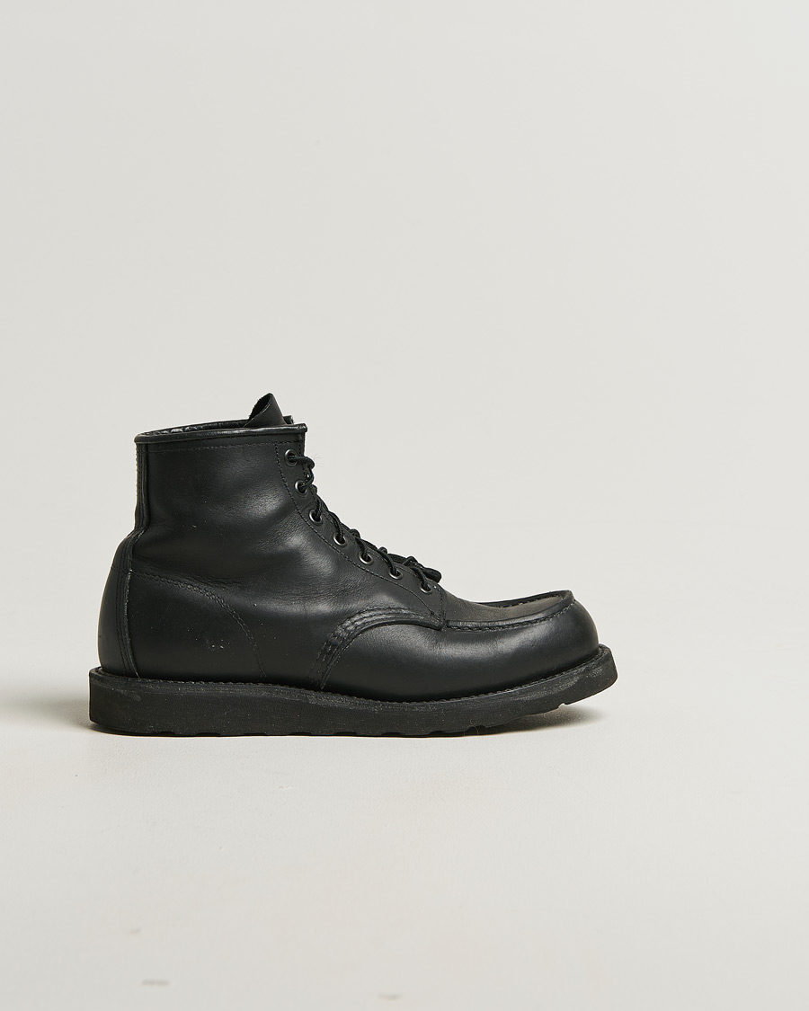 Herren | Pre-owned Schuhe | Pre-owned | Red Wing Shoes Moc Toe Boot Black Harness US8,5 - EU41,5