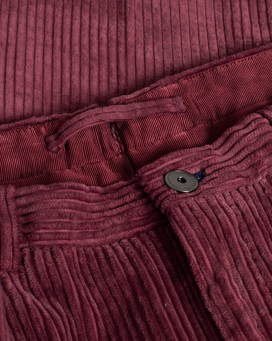 Herren | Hosen | Pre-owned | Incotex Carrot fit Cord Slacks Red 50