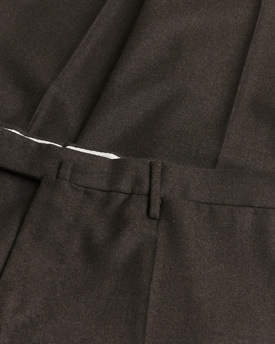 Herren | Pre-owned Hosen | Pre-owned | Incotex Slim Fit Flannel Trousers Brown 50