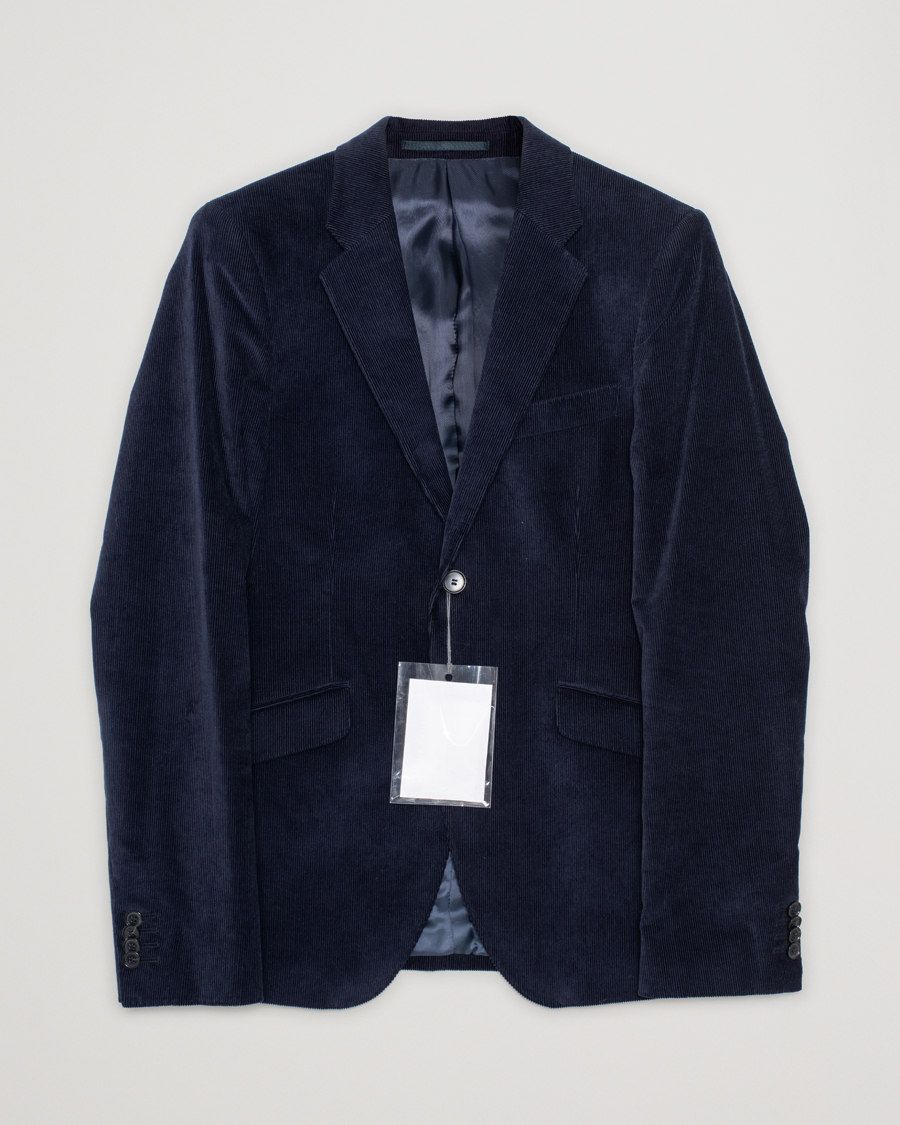 Herren | Sakkos | Pre-owned | Acne Studios Wall St Corduroy Blazer Navy 48