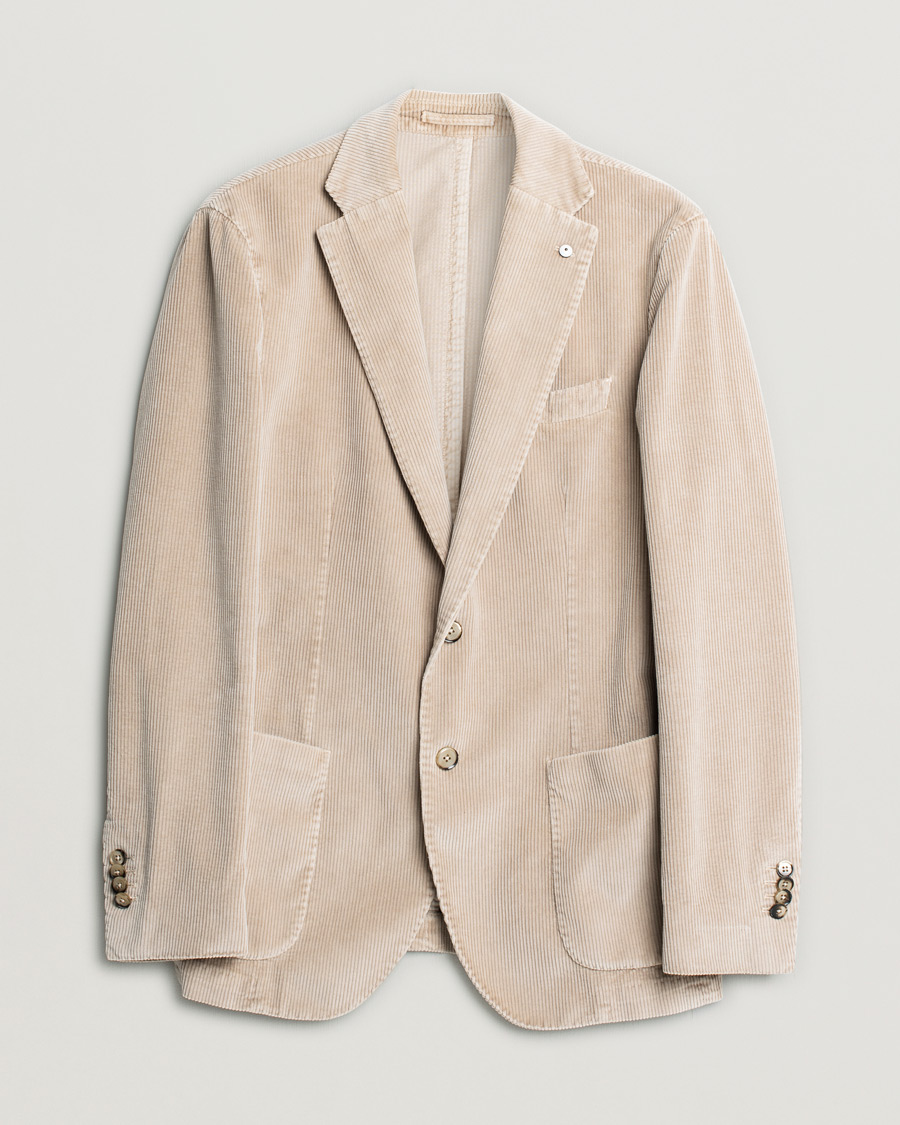 Herren | Sakkos | Pre-owned | L.B.M. 1911 Jack Corduroy Blazer Beige