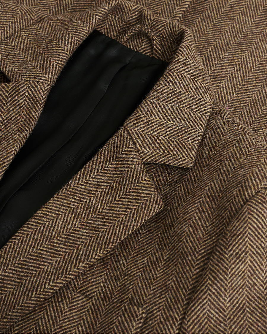 Herren | Pre-owned Sakkos | Pre-owned | Palmes Blaze Herringbone Wool Sport Coat Brown 46