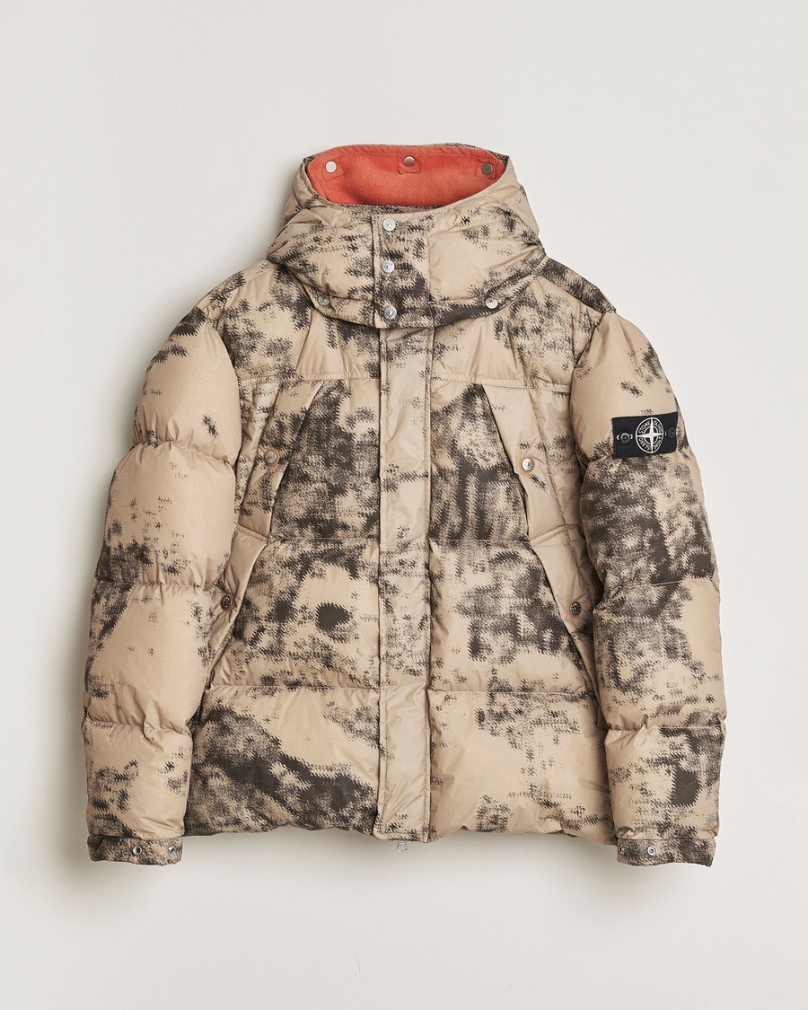 Herren | Pre-owned Jacken | Pre-owned | Stone Island Thermo Sensitive Camo Down Jacket Dove Grey L