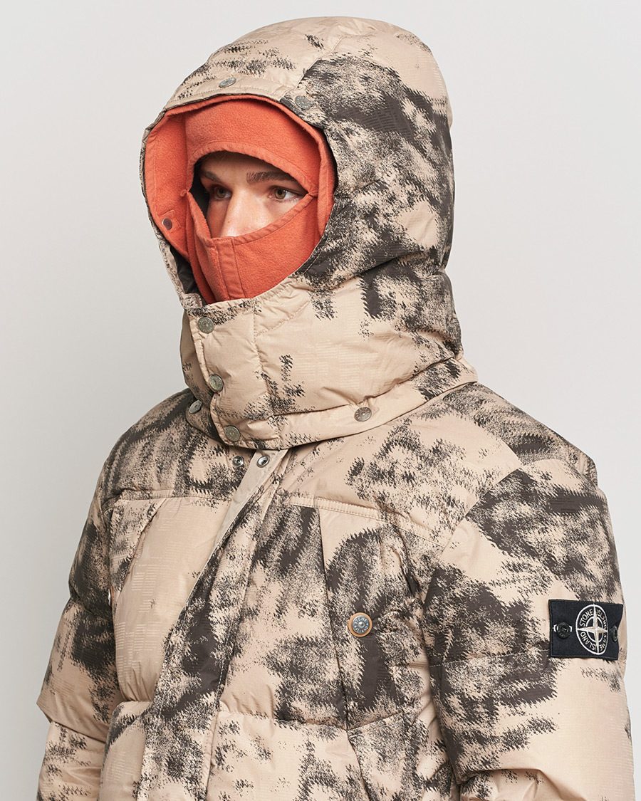 Herren | Pre-owned Jacken | Pre-owned | Stone Island Thermo Sensitive Camo Down Jacket Dove Grey L