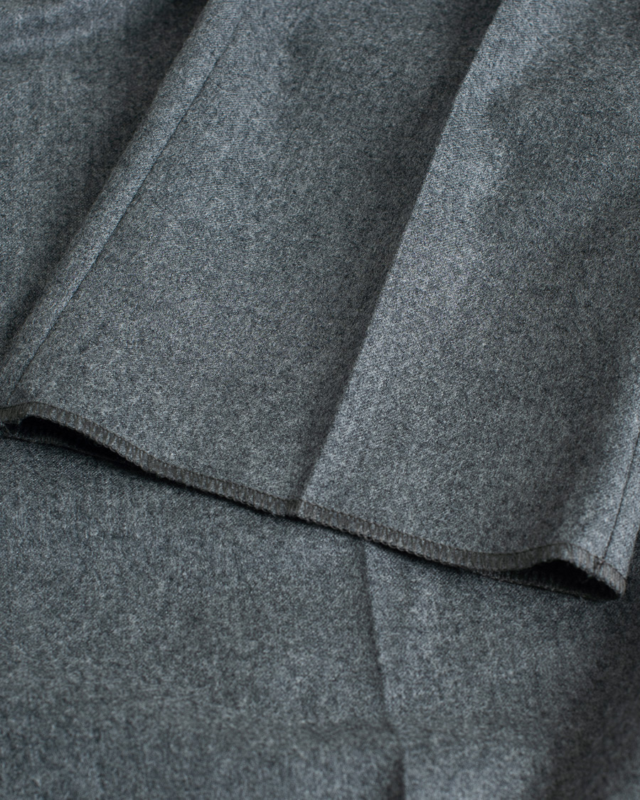 Herren | Hosen | Pre-owned | Zegna Carded Flannel Trousers Grey Melange