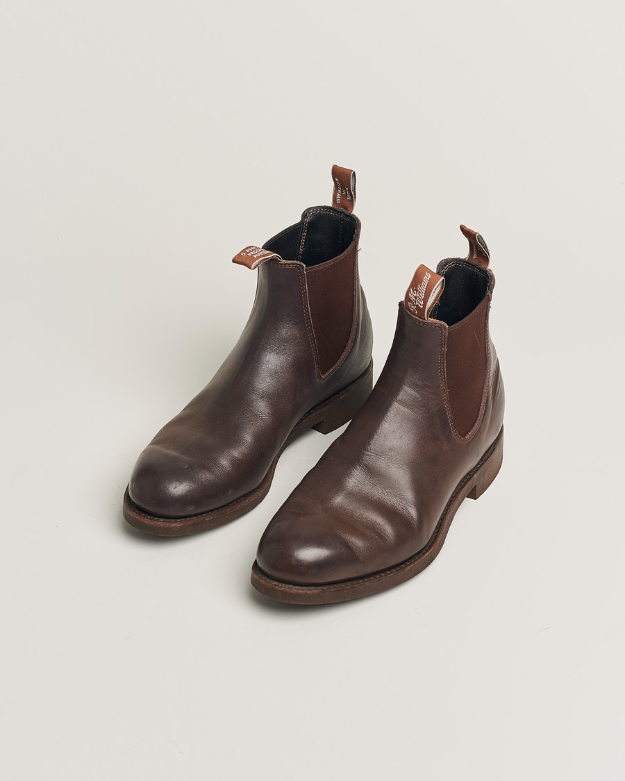 Herren | R.M.Williams Gardener G Boot Greasy Kip Brown | Pre-owned | R.M.Williams Gardener G Boot Greasy Kip Brown