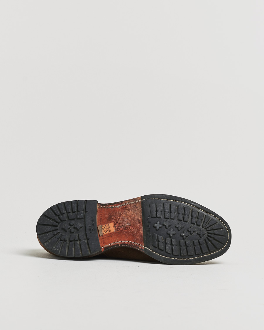 Herren | Pre-owned Rahmengenähte Schuhe | Pre-owned | Allen Edmonds Barlow Oxford Dark Brown Suede UK8,5 - EU42