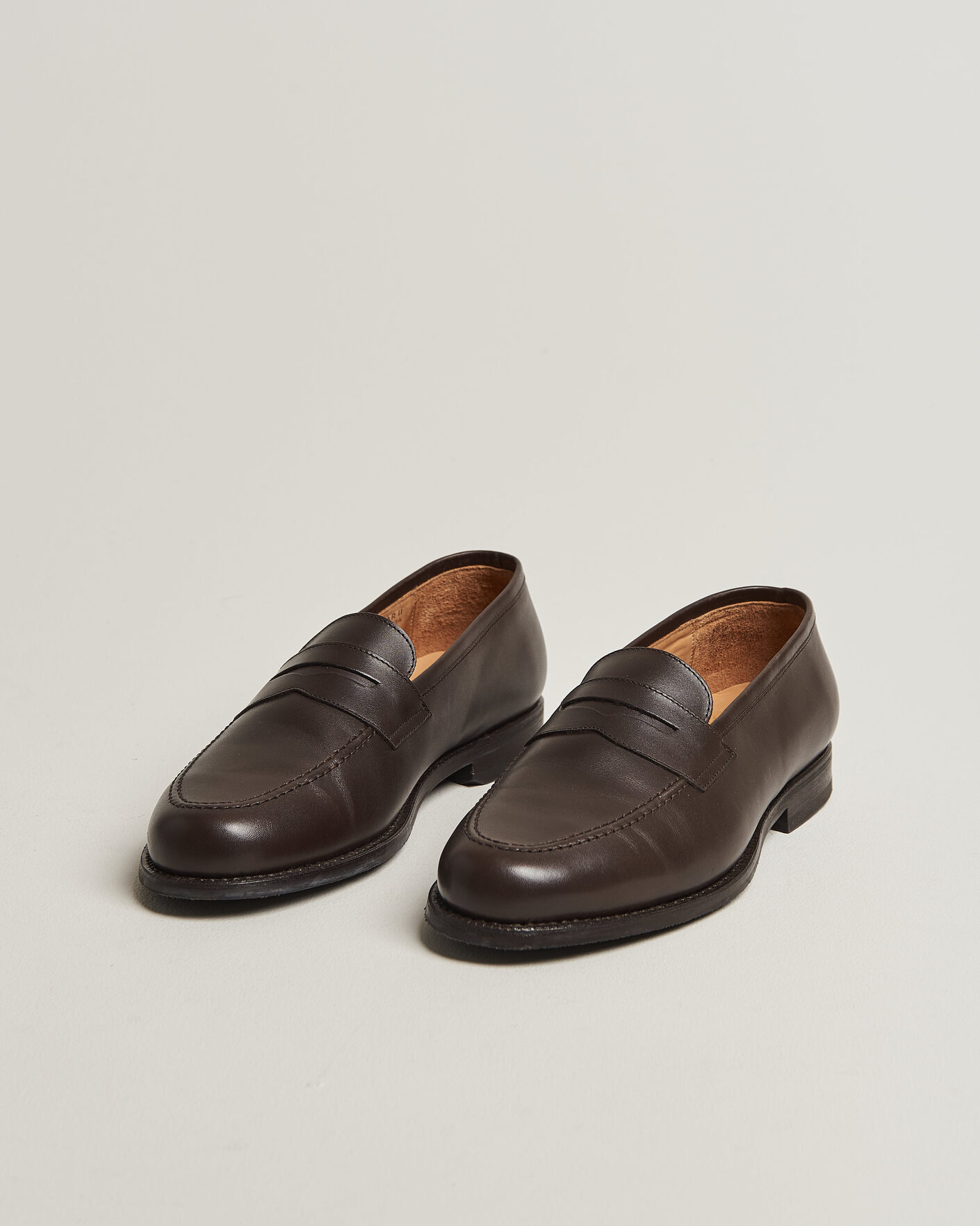 Herren | Pre-owned Rahmengenähte Schuhe | Pre-owned | Myrqvist Stenhammar II Loafer Dark Brown Calf UK10 - EU44