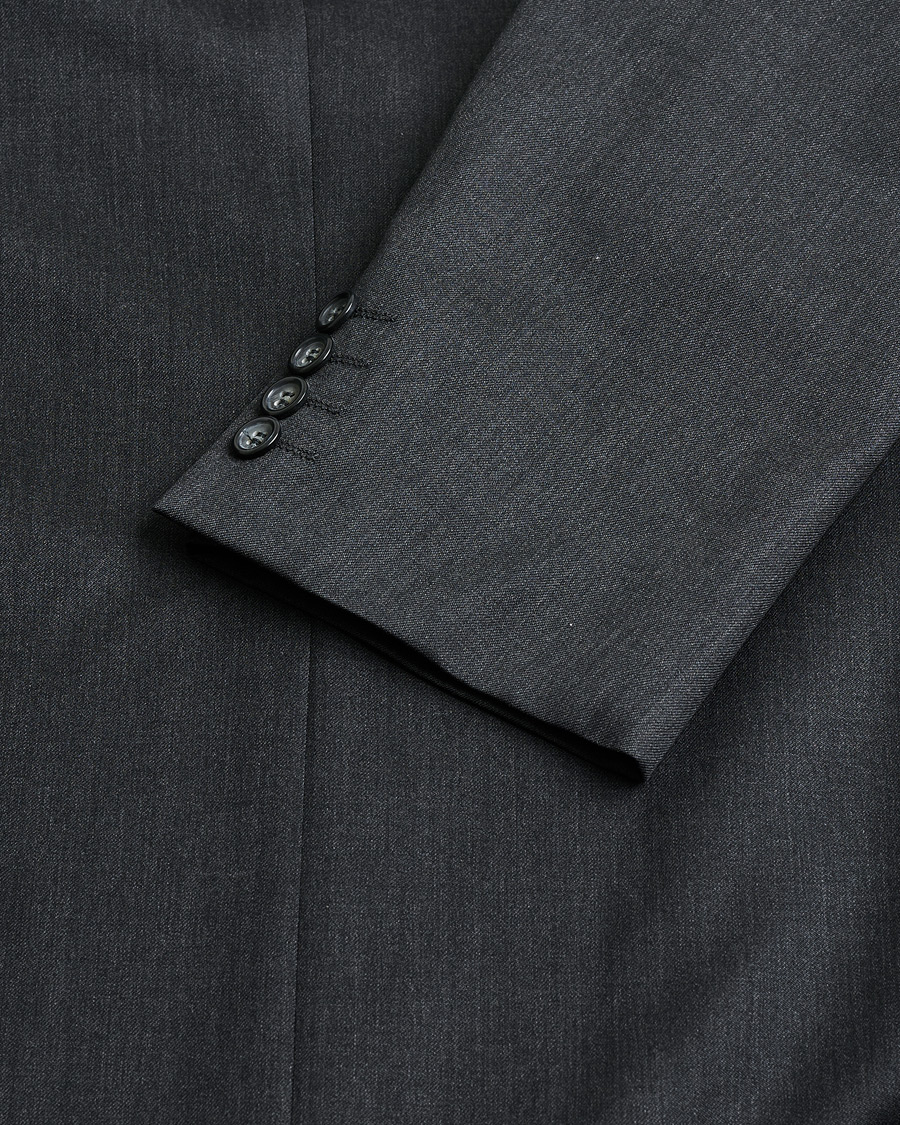 Herren | Oscar Jacobson Vintage Wool Suit Dark Grey 50 | Pre-owned | Oscar Jacobson Vintage Wool Suit Dark Grey 50