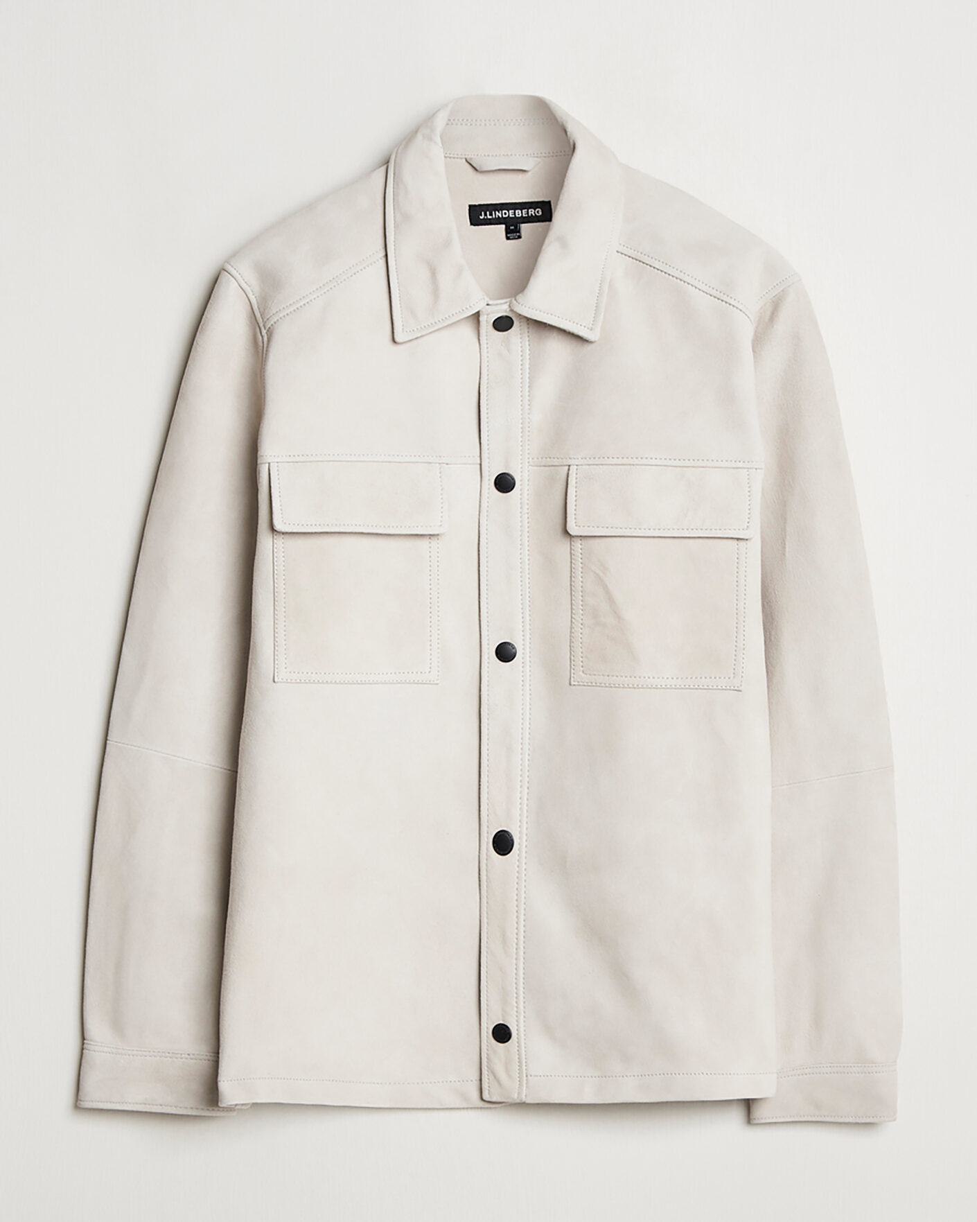 Herren | Pre-owned Hemden | Pre-owned | J.Lindeberg Wilden Suede Overshirt Moonbeam M