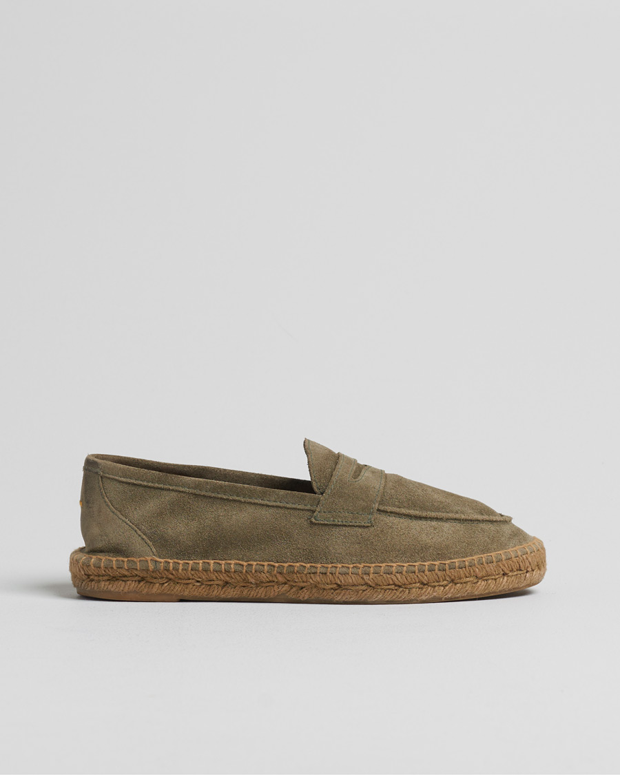 Herren | Pre-owned Schuhe | Pre-owned | Castañer Nacho Casual Suede Loafers Verde Bosque