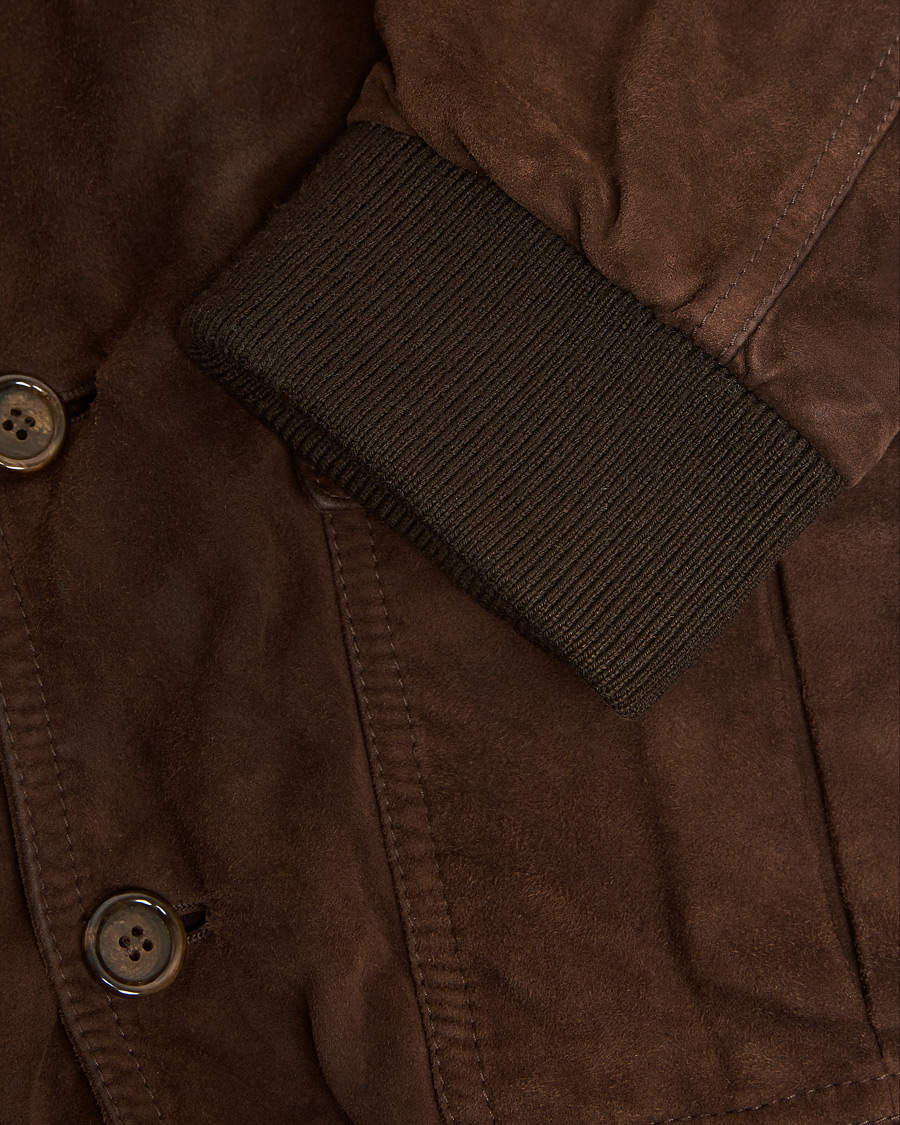 Herren | Pre-owned Jacken | Pre-owned | Valstar Valstarino Suede Jacket Dark Brown 54