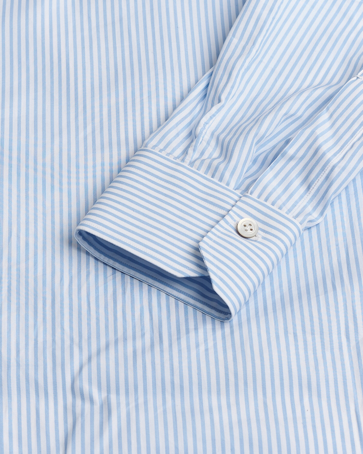 Herren | Pre-owned Hemden | Pre-owned | Kiton Cotton Dress Shirt Light Blue Stripe 40 - M