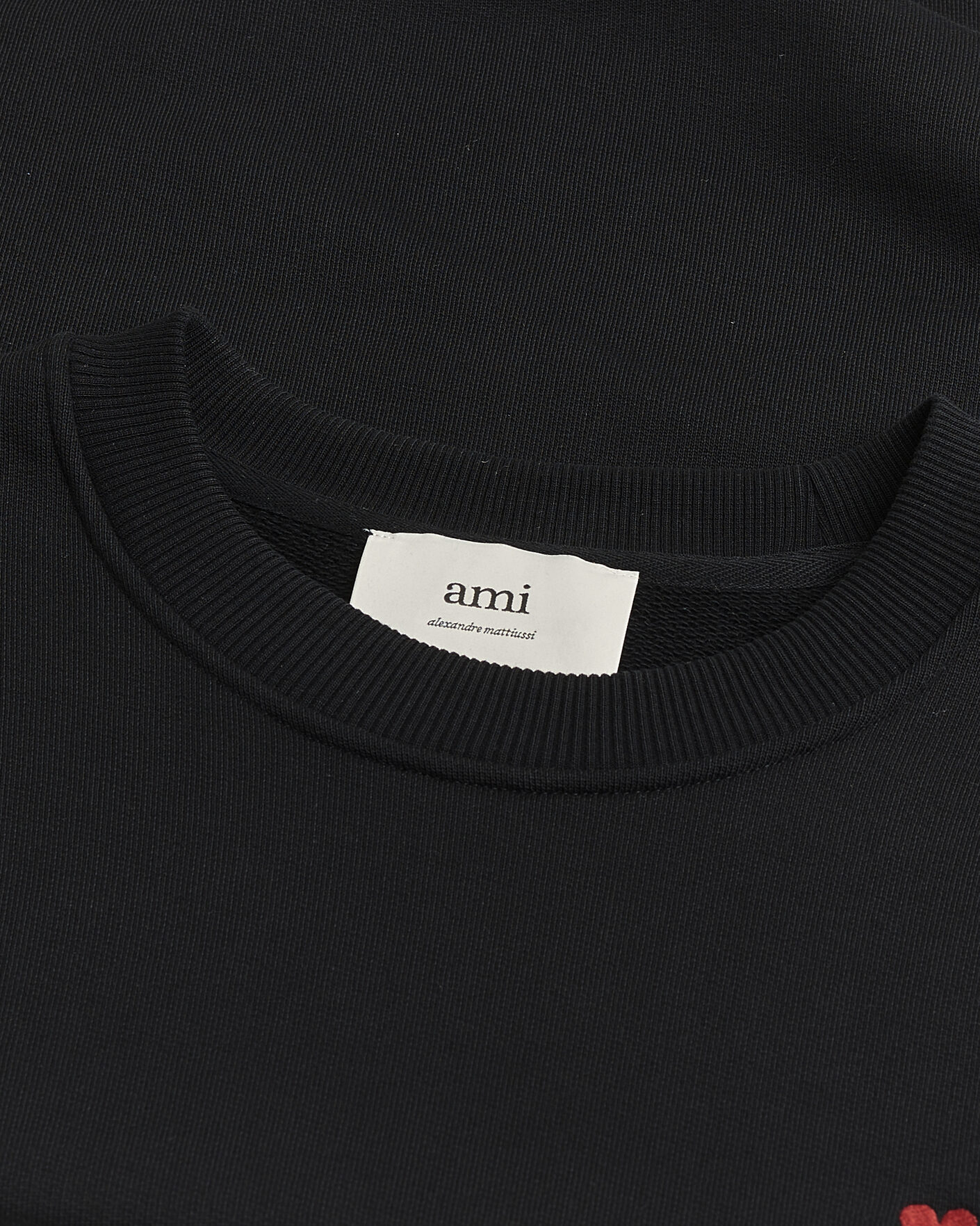 Herren | Pre-owned Pullover | Pre-owned | AMI Heart Logo Sweatshirt Black M