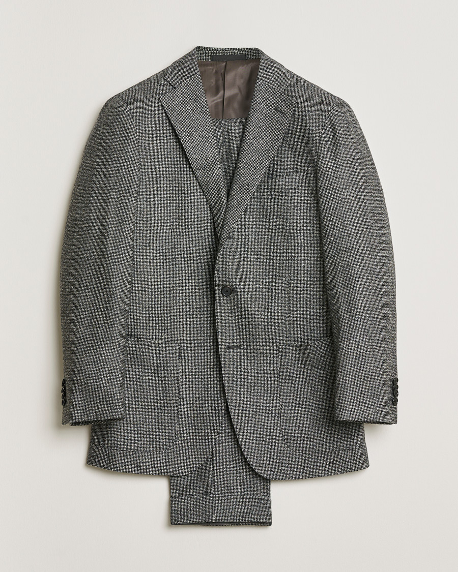 Herren | Pre-owned Anzüge | Pre-owned | Caruso Houndstooth Wool Suit Grey 50