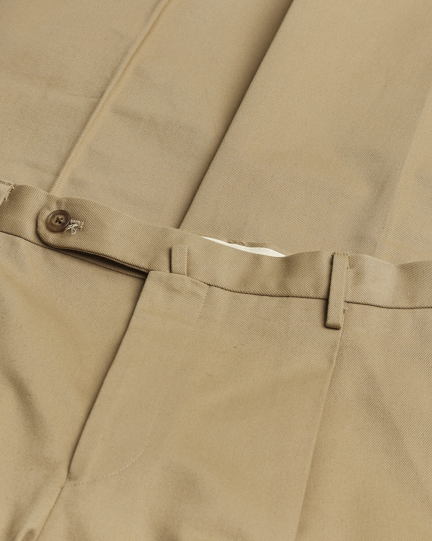 Herren | Pre-owned Hosen | Pre-owned | Rubato High Waist Cotton Chino Beige 52