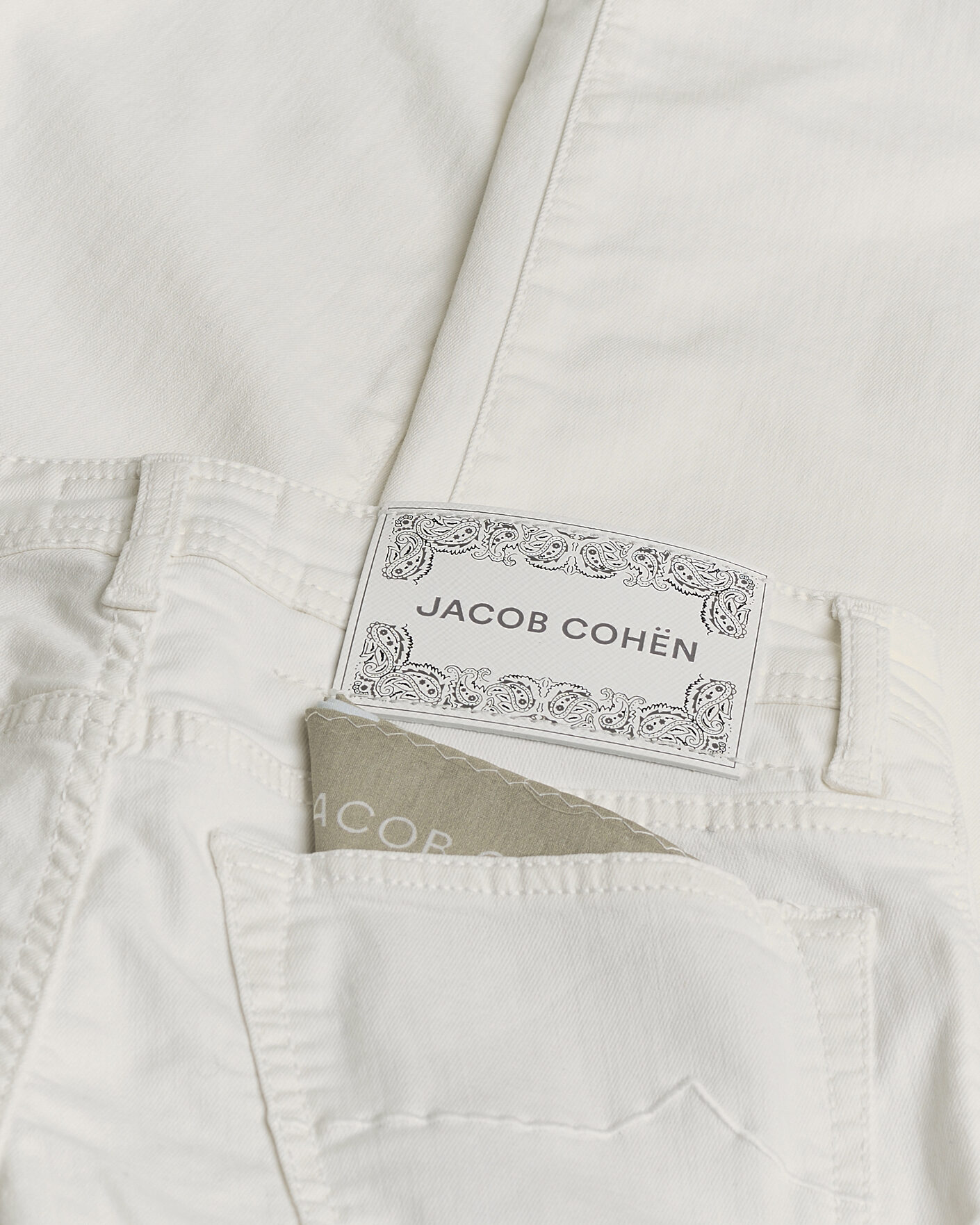 Herren | Pre-owned Jeans | Pre-owned | Jacob Cohën Bard Slim Fit Bull Stretch Jeans White W30