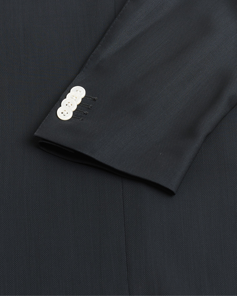 Herren | Pre-owned Sakkos | Pre-owned | Canali Hopsack Wool Blazer Navy 50