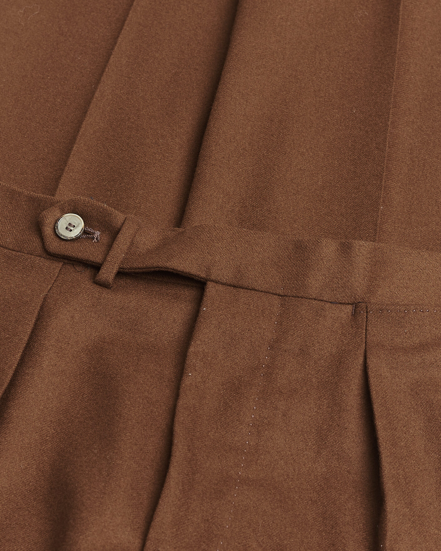 Herren | Pre-owned Hosen | Pre-owned | Santaniello Flannel Trousers Rust Brown 48
