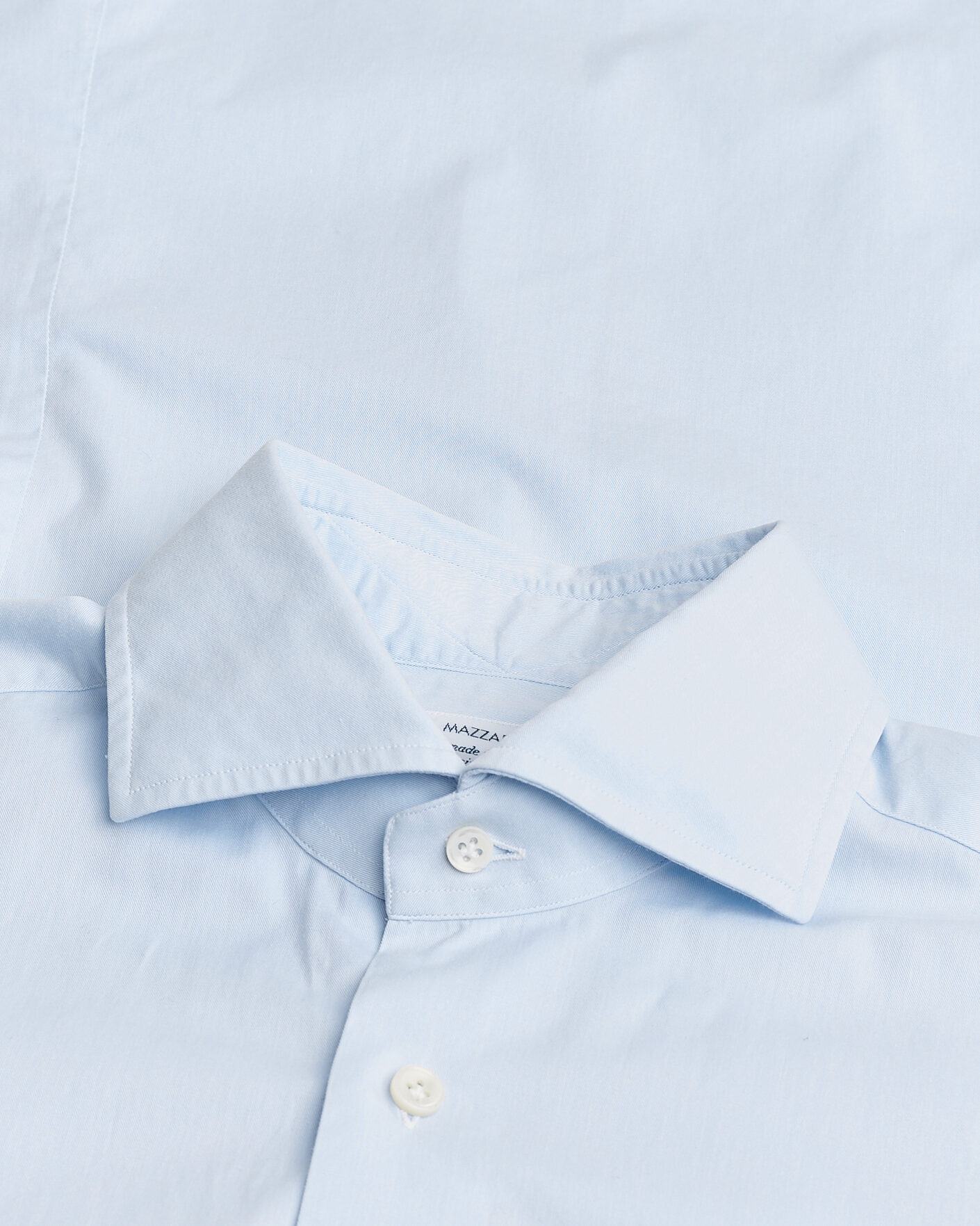 Herren | Pre-owned Hemden | Pre-owned | Mazzarelli Soft Cotton Shirt Light Blue 39 - M