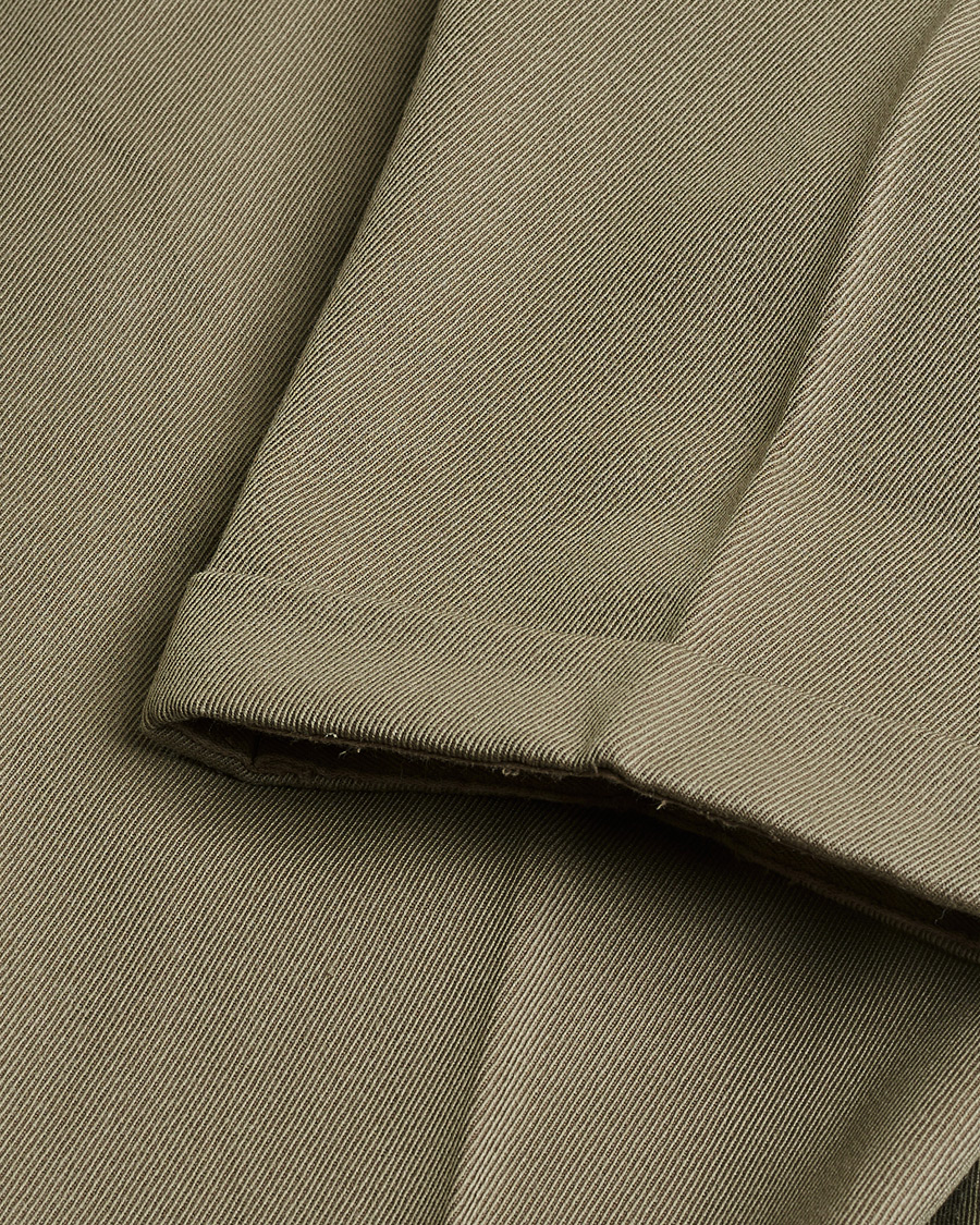 Herren | Pre-owned Hosen | Pre-owned | Rota Pantaloni Twill Wool Trousers Mole Green 48