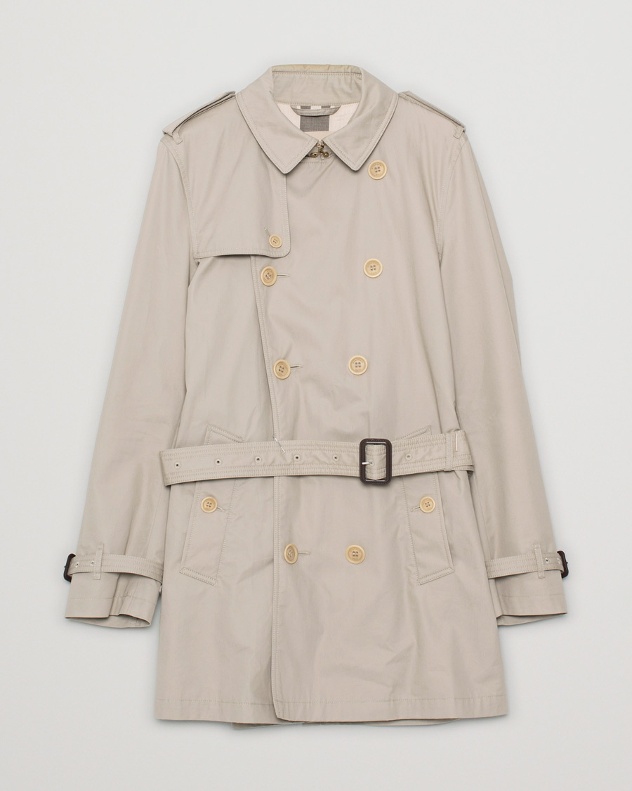 Herren | Burberry Brit Trenchcoat Beige M | Pre-owned | Burberry Brit Trenchcoat Beige M