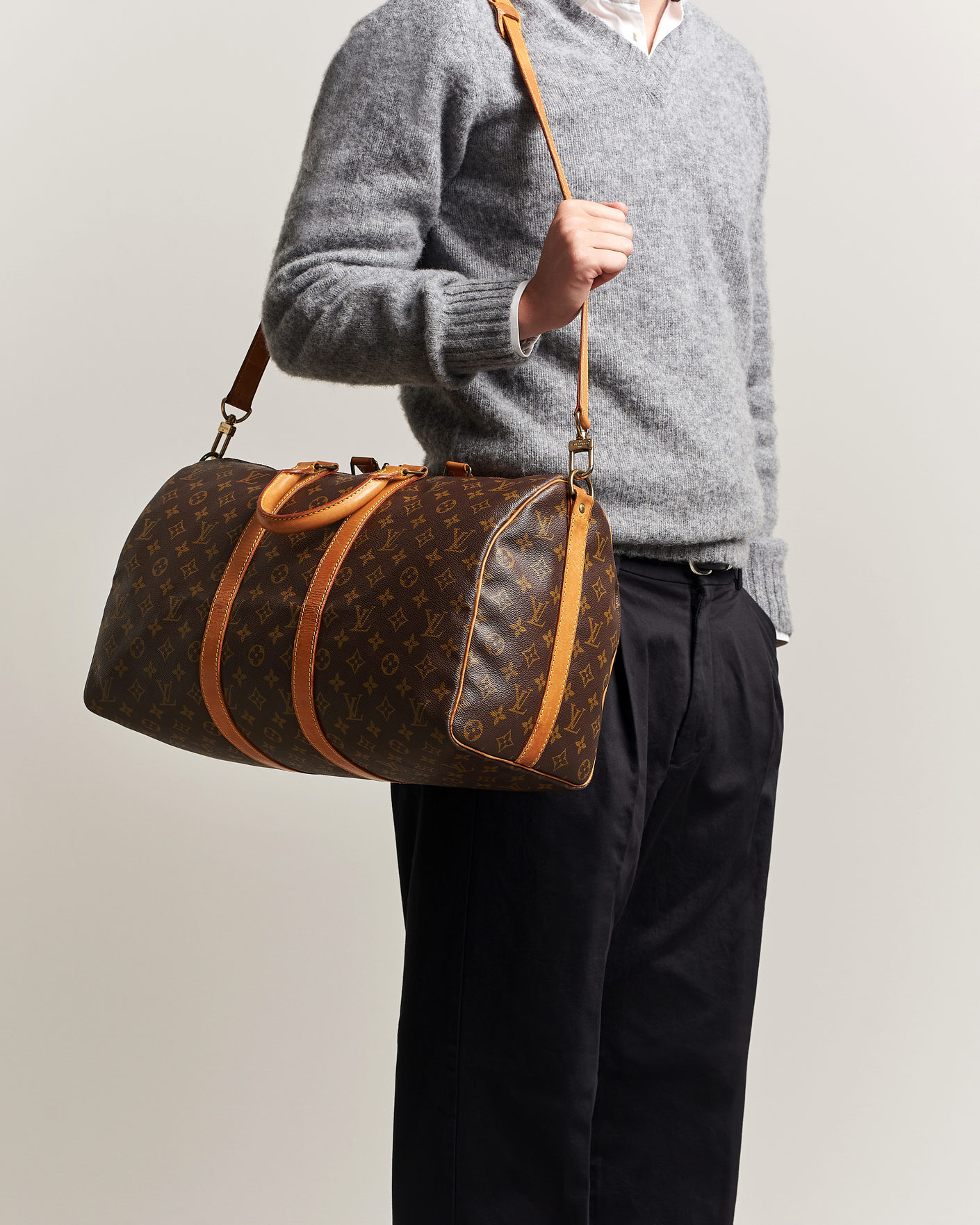 Herren | Pre-Owned & Vintage Bags | Louis Vuitton Pre-Owned | Keepall 45 Bandouliére Monogram